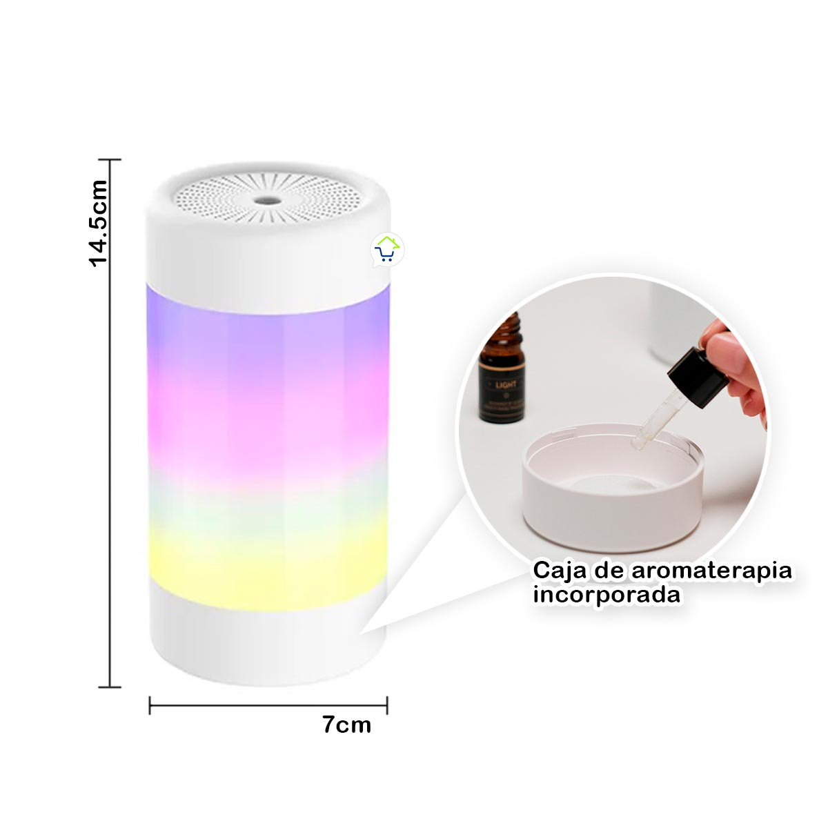 Miniatura 6 de Difusor Humidificador Multicolor DQ119